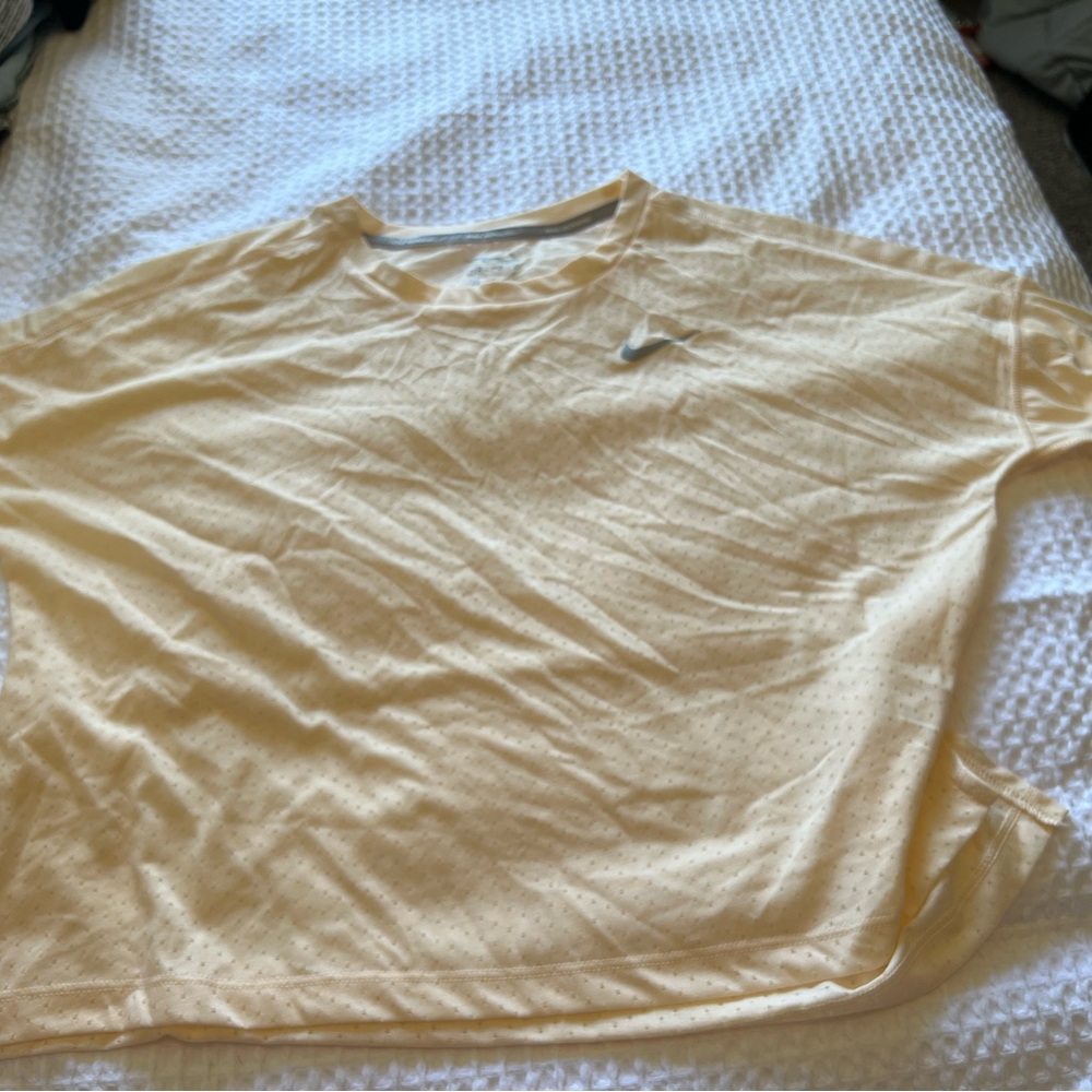 Nike cream colored boxy shirt
